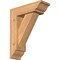 Ekena Millwork Traditional Traditional Smooth Bracket w/ Offset Brace, Western Red Cedar, 5 1/2"W x 16"D x 20"H BKT0604X16X20TRA01SWR - alternate 1